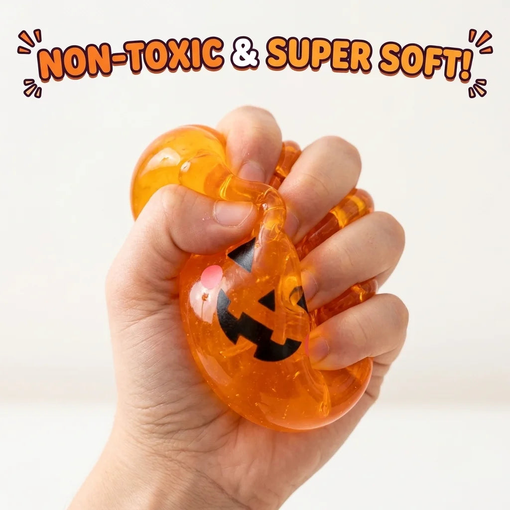 Pumpkin Dumpling Squishy with Black Steamer Basket