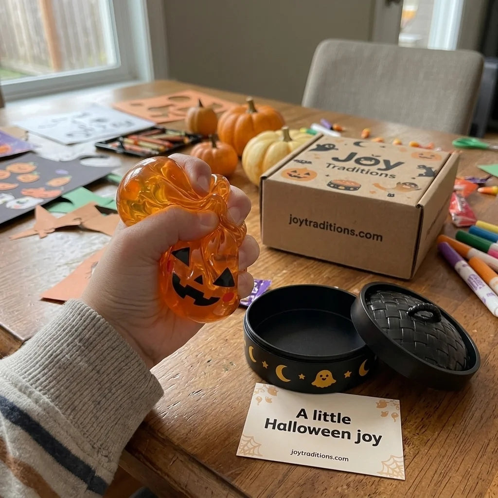 Pumpkin Dumpling Squishy with Black Steamer Basket