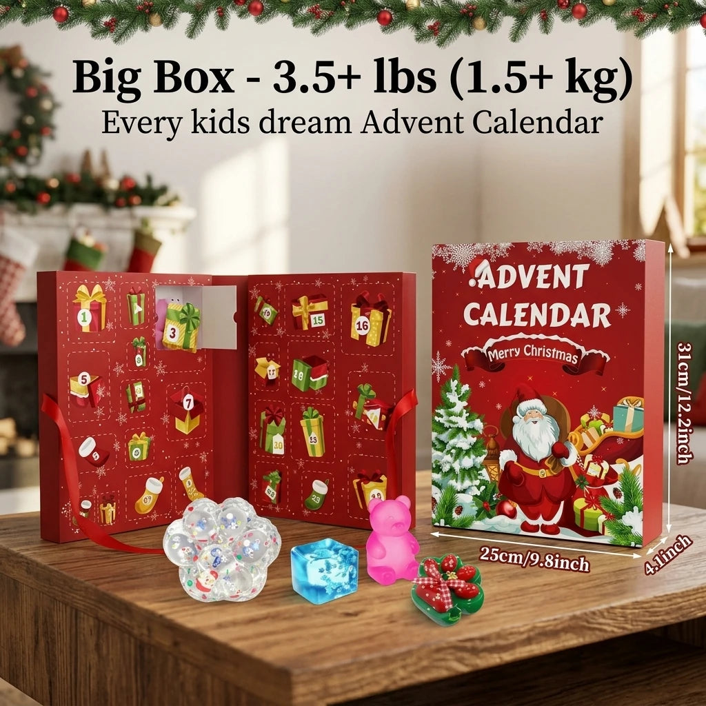Measurements and weight of the Squishy Advent Calendar